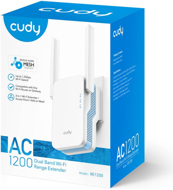 Cudy AC1200 Mesh Wi-Fi Range Extender – RE120